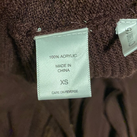 3/$15 Womens Oversized Sweater Maroon Size XS New York & Company Pockets Stretch - Picture 7 of 9